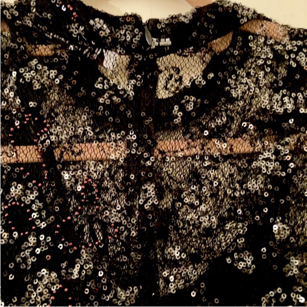 Zara Limited Edition Black  Midi Embellished dress.  NWOT size M/L - Picture 14 of 16